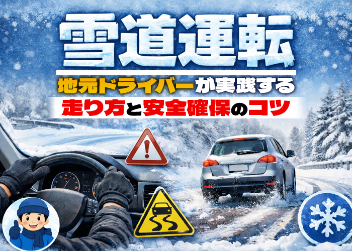 【上越の雪道運転】地元ドライバーが実践する走り方と安全確保のコツ