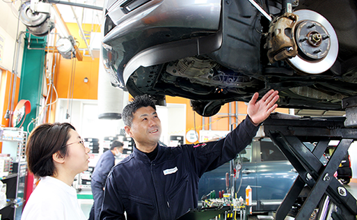 立会い説明の様子